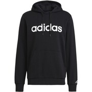 Bluza męska adidas Essentials French Terry Linear Logo Hoodie czarna GK9064 adidas