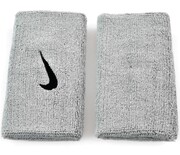 Frotka na rękę szeroka Nike Swoosh Doublewide szara 2szt NN05078 Nike