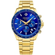 Zegarek Męski Giewont Chronograph Sapphire Złoto Niebieski GW3520-B5 Giewont