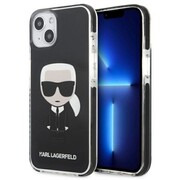 Etui Karl Lagerfeld Iconik Karl na iPhone 13 mini - czarne Karl Lagerfeld