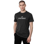 Koszulka męska 4F ciemny szary melanż H4L22 TSM354 23M 4F