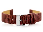 Pasek skórzany do zegarka W107 - czerwony/sr. 20mm Pacific