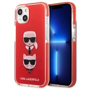 Etui Karl Lagerfeld Karl&Choupette Head na iPhone 13 mini - czerwone Karl Lagerfeld