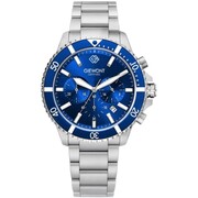 Zegarek Męski Giewont Chronograph Sapphire Srebrno Niebieski GW3970-B3 Giewont
