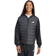 Kurtka męska adidas Essentials Climawarm Hybrid Down Hooded czarna KA5251 adidas