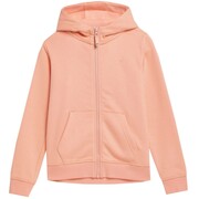 Bluza dla dziewczynki 4F pudrowy koral 4FJSS23TSWSF216 65S 4F