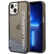 Etui Karl Lagerfeld Liquid Glitter Elong na iPhone 14 - czarne Karl Lagerfeld