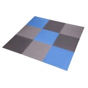 Mata puzzle Multipack One Fitness MP10 niebiesko-szare 9 elementów 10 mm ONE FITNESS