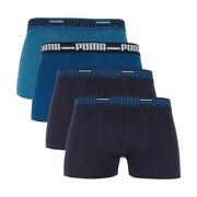 Bokserki męskie Puma Brand Elastic 4pak granatowe/niebieskie 938197 02 Puma