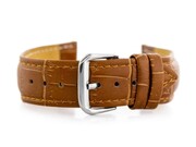 Pasek skórzany do zegarka W102L brąz - 22mm Pacific