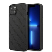 Etui Karl Lagerfeld Perforated Allover na iPhone 13 mini - czarne Karl Lagerfeld