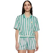 Koszulka damska polo Fila Lassance zielono-kremowa FAW0996 13382 Fila