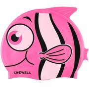 Czepek pływacki silikonowy dla dzieci Crowell Nemo Jr różowy Crowell