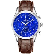 Zegarek Męski Giewont Chronograph Sapphire Srebrno Niebieski GW7650-A5 Giewont