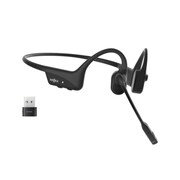 Słuchawki bezprzewodowe kostne Shokz OpenComm2 USB-C + adapter USB-C czarne Shokz
