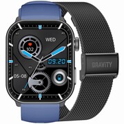 SMARTWATCH UNISEX GRAVITY GT28-3 - ROZMOWY BLUETOOTH, DODATKOWY PASEK (sg037c) Gravity