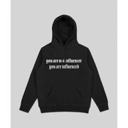 Bluza Not Influencer Black Hoodie Back To Black