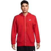 Bluza męska Nike Club BB FZ Hoodie czerwona FN3861 657 Nike