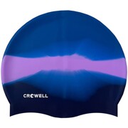 Czepek pływacki silikonowy Crowell Multi Flame niebiesko-fioletowy kol.21 Crowell