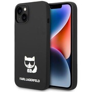 Etui Karl Lagerfeld Silicone Choupette Body na iPhone 14 Plus - czarne Karl Lagerfeld