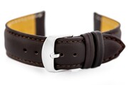 Pasek skórzany do zegarka W83L - ciemny brąz - 20mm Pacific