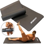 MATA FITNESS NBR ANTYPOŚLIZGOWA 183x61x1.5CM CZARNA + POKROWIEC ENERO FIT Enero