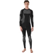 Legginsy termoaktywne męskie 4F M166 głęboka czerń 4FWAW24USEAM166 20S 4F