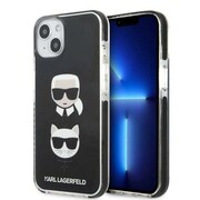 Etui Karl Lagerfeld Karl&Choupette Head na iPhone 13 - czarne Karl Lagerfeld