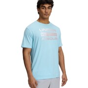 Koszulka męska Under Armour Team Issue Wordmarsk SS jasno-niebieska 1329582 494 Under Armour