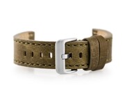 Pasek skórzany do zegarka W48 - PREMIUM - oliwkowy - 22mm Pacific