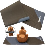 MATA DO JOGI I FITNESS TPE ANTYPOŚLIZGOWA CZARNO-NIEBIESKA ENERO FIT Enero