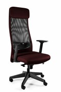 Fotel biurowy, ergonomiczny, Ares Mesh, czarny, cocoa UniqueMeble