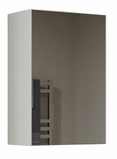 Szafka wisząca do łazienki, lustro, Pola, 40x22x60 cm, biały, mat Topeshop