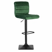 Krzesło barowe, hoker z oparciem, drava, zielony Sofotel