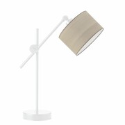 Lampka biurkowa, regulowana, Mali eco, 20x50 cm, klosz dąb bielony Lysne