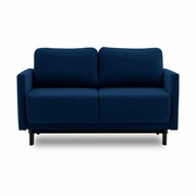 Sofa 2-osobowa, rozkładana, Laya, 146x97x90 cm, granatowy Adams Group