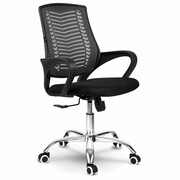 Fotel biurowy, krzesło, mikrosiatka, Denar, czarny Sofotel