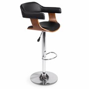 Hoker, krzesło barowe, ekoskóra, Pergo, 50x42x111 cm, czarny Sofotel