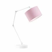 Lampka na biurko, regulowana, Asmara, 20x50 cm, różowy klosz Lysne