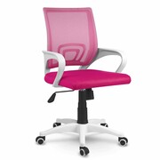 Fotel biurowy, krzesło, z mikrosiatki, Latok, różowy Sofotel