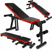 Ławeczka łamana do ćwiczeń, Neo-Sport, 136x34x51 cm, czarny Neo-Sport
