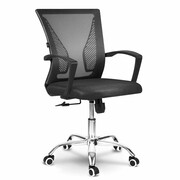 Krzesło biurowe, fotel, mikrosiatka, Gontia, czarny Sofotel