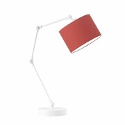 Lampka na biurko, regulowana, Asmara, 20x50 cm, czerwony klosz Lysne