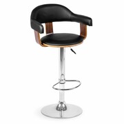 Hoker obrotowy, krzesło kuchenne, Peluro, 51x45x102 cm, czarny Sofotel