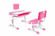 Biurko dziecięce z krzesłem, zestaw, Sandy, różowy UniqueMeble