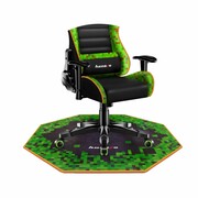 Mata gamingowa pod fotel, FloorMat 4.0, 120x120 cm, zielony Huzaro