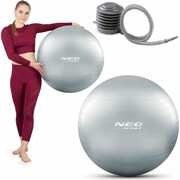 Piłka do aerobiku, fitness, NS-951, 65 cm, srebrny Neo-Sport