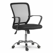 Fotel biurowy, obrotowy, krzesło z mikrosiatki, diran, sofotel, czarny Sofotel