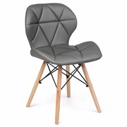 Nowoczesne krzesło skandynawskie, Sofotel, 48x38x75 cm, szare Sofotel