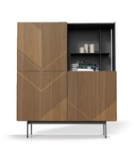 Nowoczesna komoda JUKEBOX dąb + kolory MIDSTY